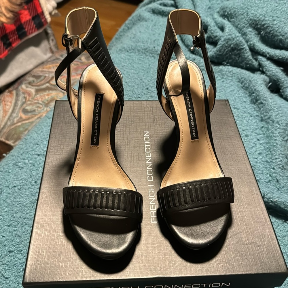 French Connection black heels size 7.5